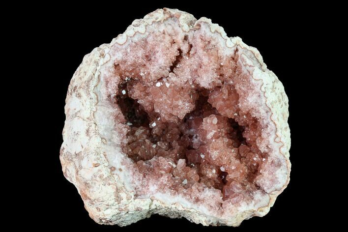 Sparkly, Pink Amethyst Geode Half - Argentina #170193
